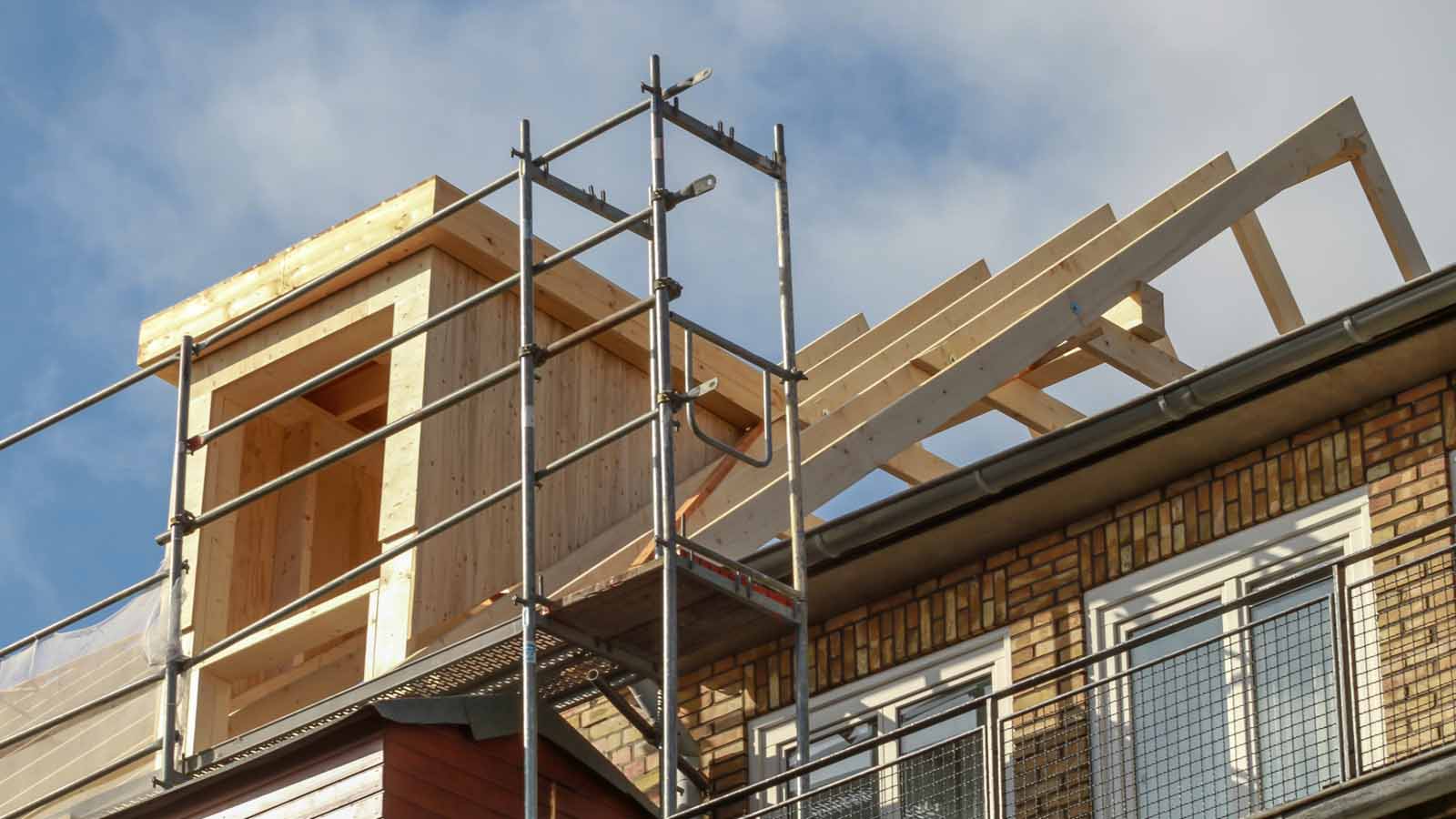 Hausanbau durch Bau-Linke – Wohnraumerweiterung an einem Einfamilienhaus im Rhein-Main-Gebiet